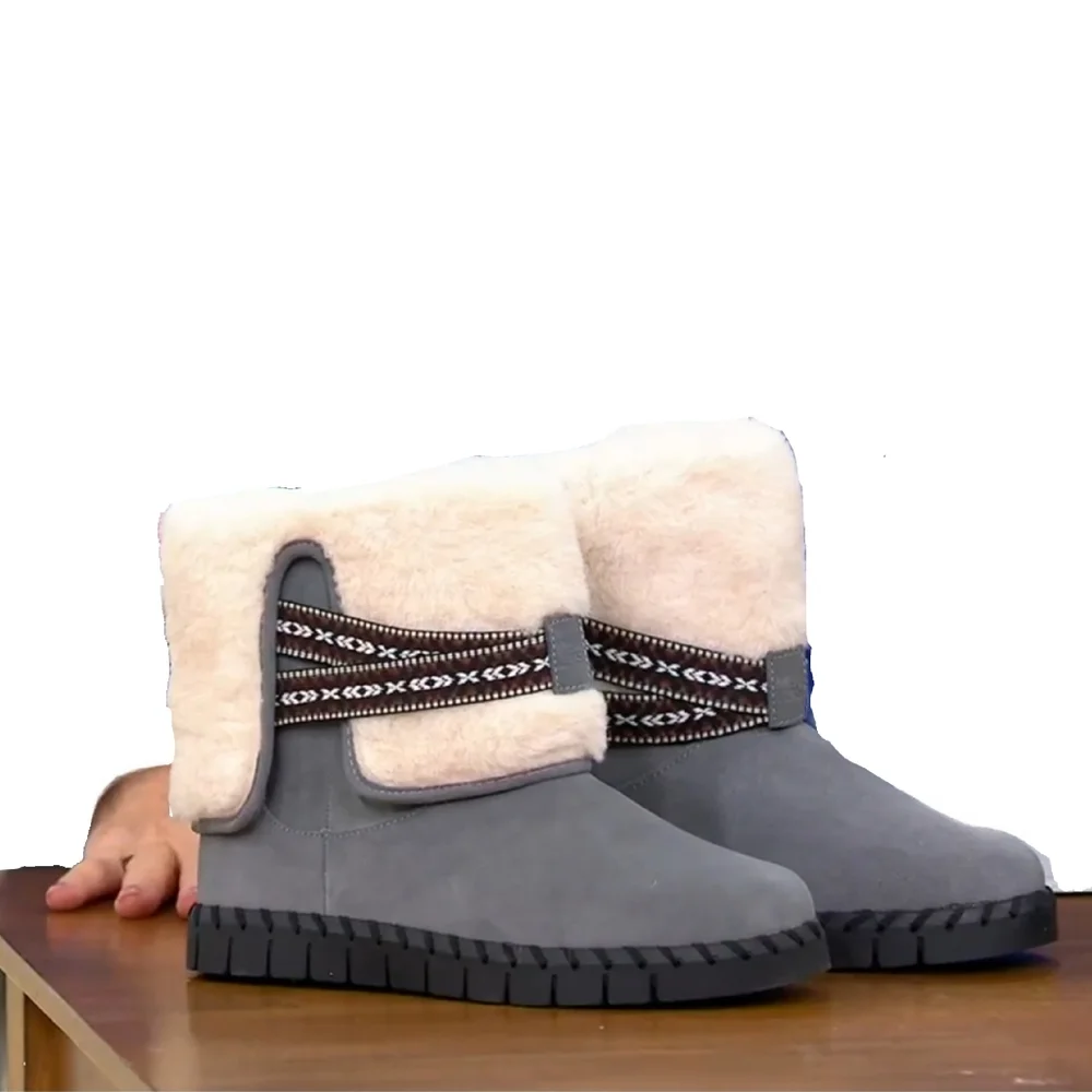 .MUK LUKS Women's Water Repellent Suede Flexi Montauk Boots Sz 9 NIB - Picture 9 of 10